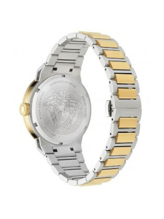 Versace Uhr Batterie mit Gold Metallarmband