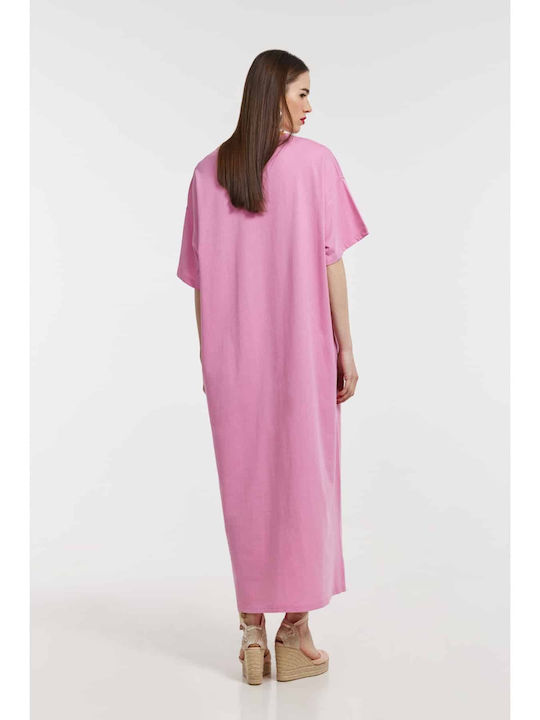 Hemithea Midi T-Shirt Dress Pink