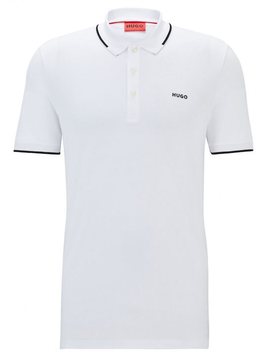 Dinoso222 Polo Kurzarmbluse Weiß