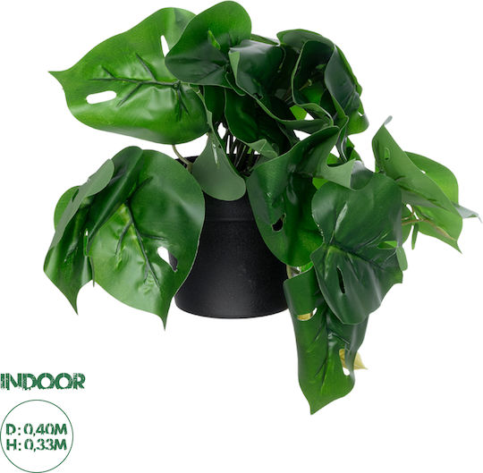 Globostar Artificial Garden Monstera Plant 20945 Decorative Monstera Plant Φ40 X H33cm Globostar Artificial Garden Monstera Plant 20945 Decorative Monstera Plant Φ40 X H33cm