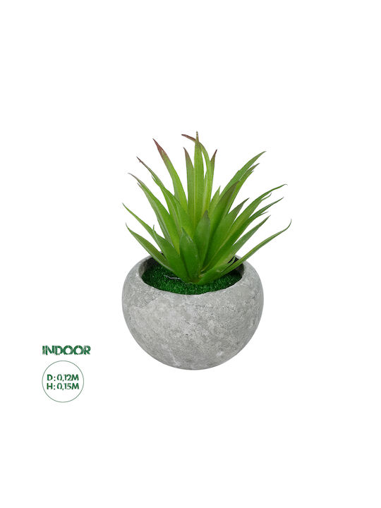 Globostar Artificial Garden Air Plant Tillandsia Potted Plant 21036 Διακοσμητικό Φυτό Τιλάντσια Φ12 X Υ15cm