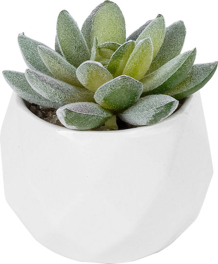 Globostar Artificial Garden Succulent Sedeveria Potted Plant 20987 Decorative Plant Sedeveria Φ7 X H7.5cm