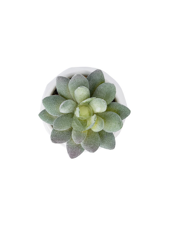 Globostar Artificial Garden Succulent Sedeveria Potted Plant 20987 Decorative Plant Sedeveria Φ7 X H7.5cm