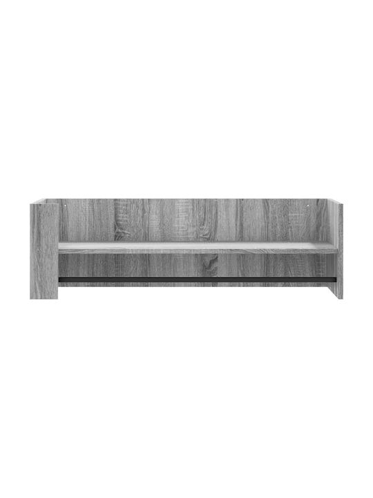 Grey Wall Shelf 100x35x30.5cm
