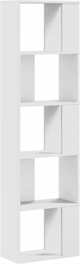 Bibliotecă Albă 45x23.5x162.5 cm