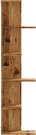 Eckiges Wandregal Braune 50x50x179cm