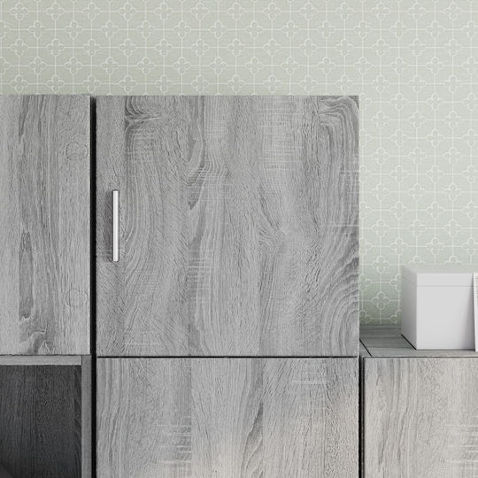 Hängeschrank fürs Wohnzimmer aus Spanplatte Grau 40x42,5x40 cm