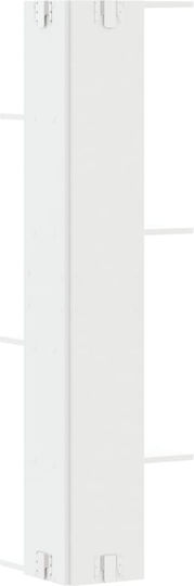 Eckiges Wandregal Weiß 36.5x36.5x140cm