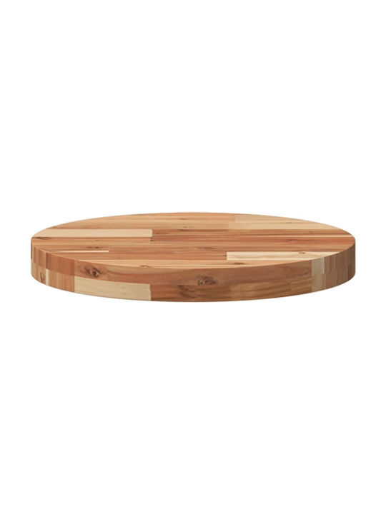 vidaXL Rund Tischoberfläche aus Massivholz Acacia 40x40x4cm 4008700 1Stück