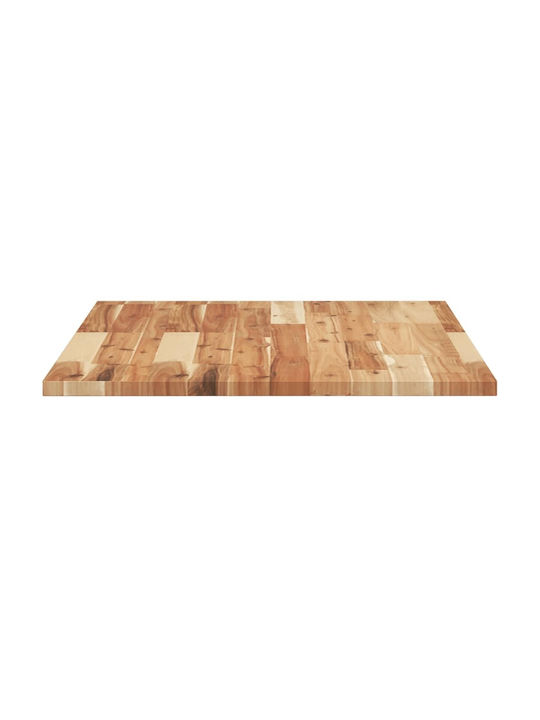 vidaXL Rectangular Office Desk Surface made of Solid Wood Acacia 80x60x2cm 4008824 1pcs