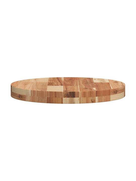 vidaXL Rund Tischoberfläche aus Massivholz Acacia 40x40x4cm 4008700 1Stück