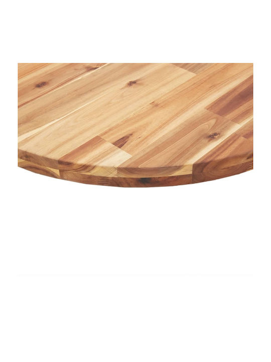 vidaXL Round Table Surface made of Solid Wood Acacia 70x70x2cm 4008697 1pcs