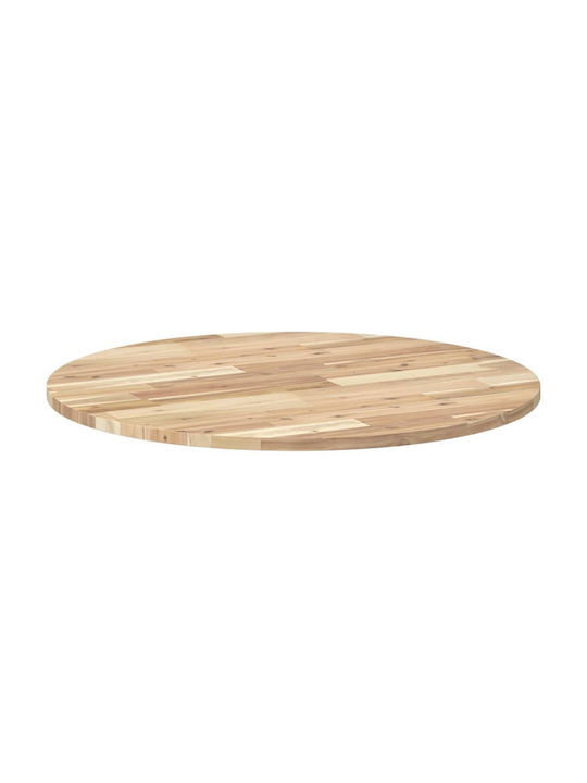 vidaXL Rund Tischoberfläche aus Massivholz Acacia 80x80x2cm 4008686 1Stück