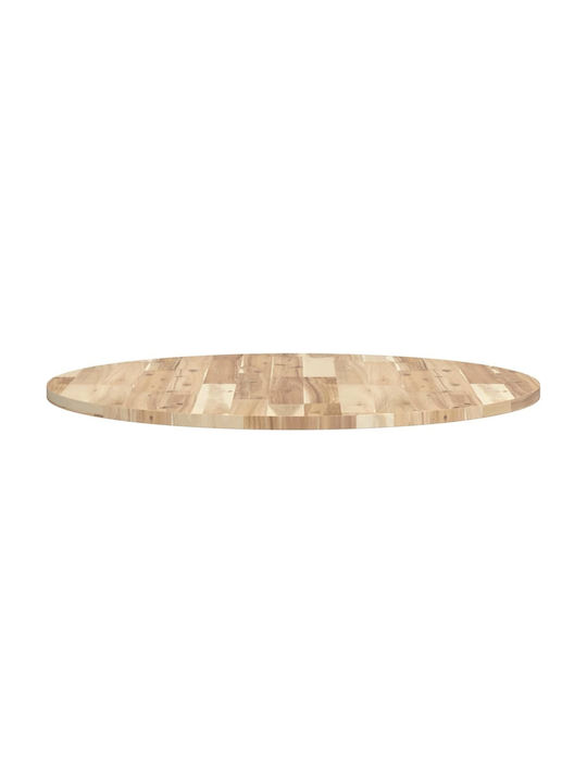 vidaXL Rund Tischoberfläche aus Massivholz Acacia 80x80x2cm 4008686 1Stück