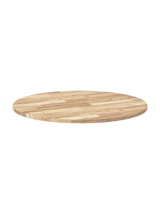 vidaXL Rund Tischoberfläche aus Massivholz Acacia 80x80x2cm 4008686 1Stück