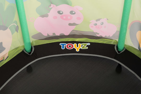 Toyz Trampolin Kinder Durchmesser 128cm mit Netz