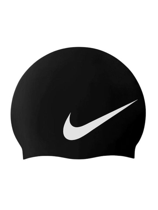 Nike Big Swoosh Silicone Adults Swimming Cap Black