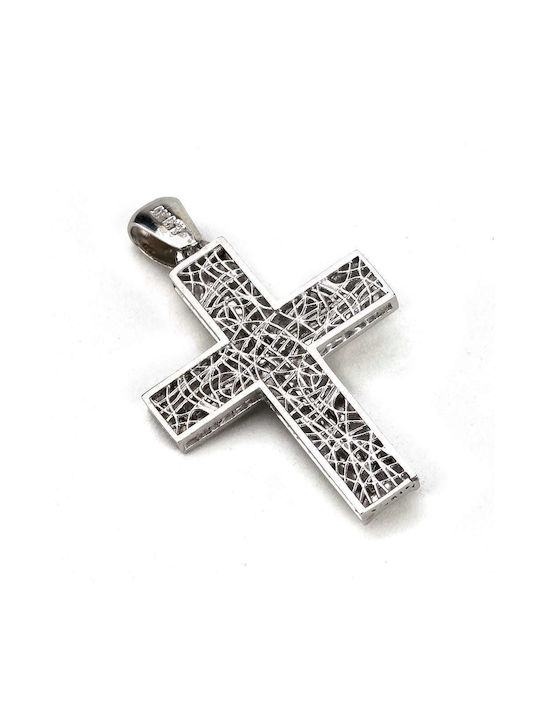 Goldsmith Men's White Gold Cross 14K with the Crucified