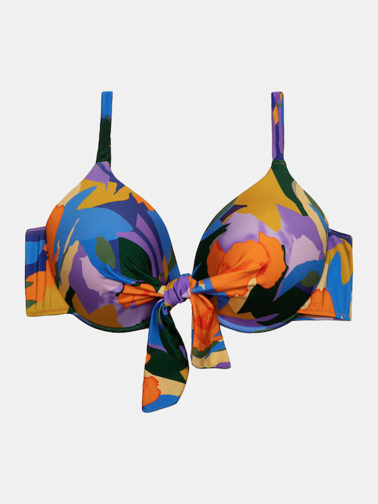 Bikini Top Fixed Cup Plus Size Midnight Midnight