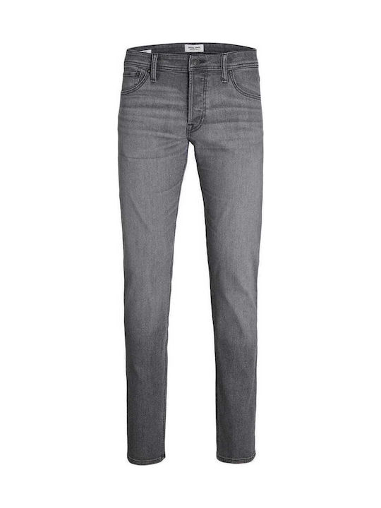 Glenn Men's Jeans Pants Elastic with Slim Fit Grey