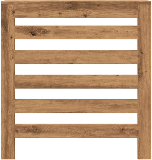 vidaXL Brown Particleboard Radiator Cover 78x20x82cm
