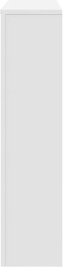 vidaXL White Particleboard Radiator Cover 175x20x82cm