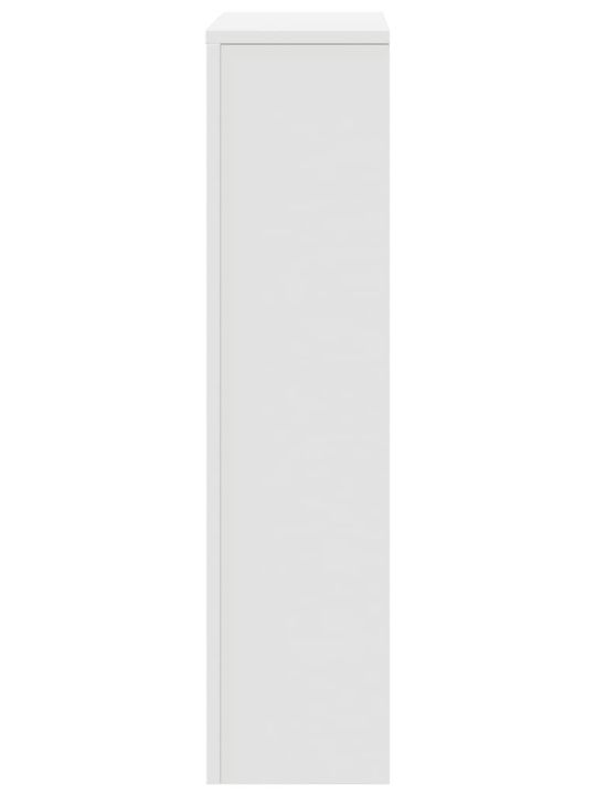 vidaXL Radiator Cover Made of White Particleboard 78x20x82cm