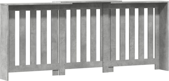 vidaXL Heizkörperabdeckung aus Spanplatte Grau 205x21.5x83.5cm