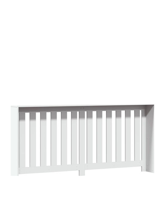 vidaXL Husă Pentru Radiator Din PAL Alb 175x20x82cm