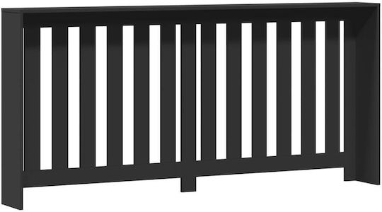 vidaXL vidaXL Radiator Cover from Particleboard Black 175x20x82cm