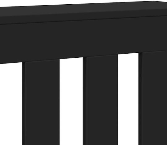 vidaXL Калориферно Капаче От ПДЧ Черно 104x20x82см