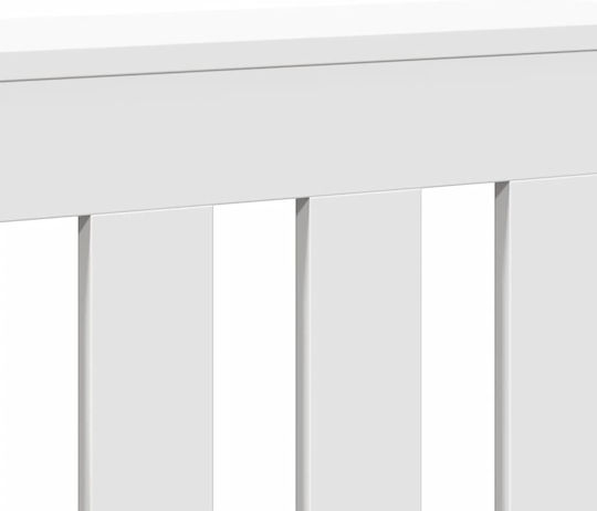 vidaXL White Particleboard Radiator Cover 175x20x82cm