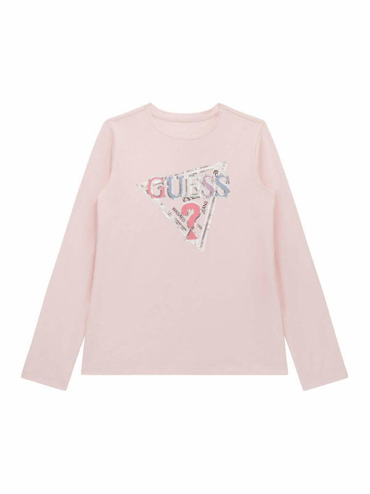 Guess Kinderhemd Langarm Rosa