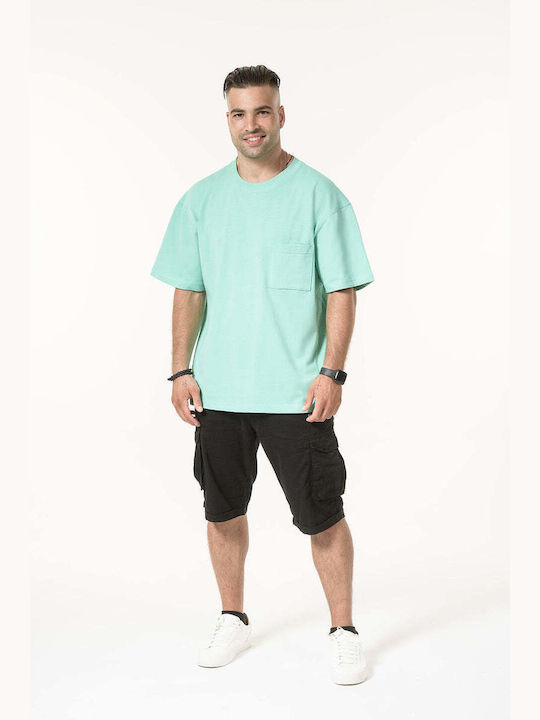 JCYJ Men's Short Sleeve T-shirt Green