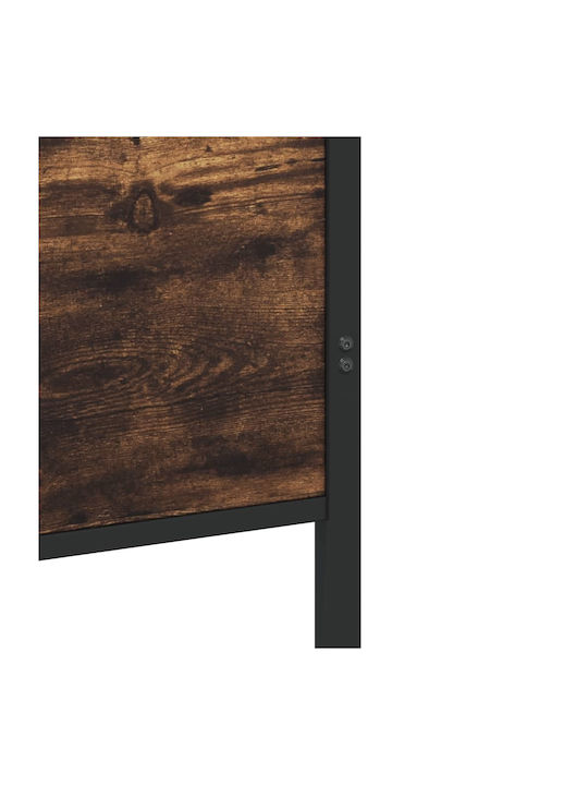 Halbhochbett Aus Holz Mit Lattenrost Aus Räuchereiche Für Matratze 107x203cm