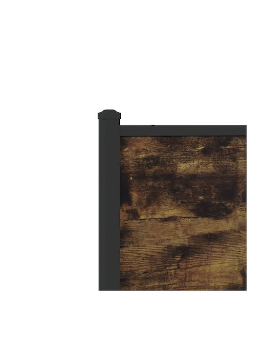 Halbhochbett Aus Holz Mit Lattenrost Aus Räuchereiche Für Matratze 107x203cm