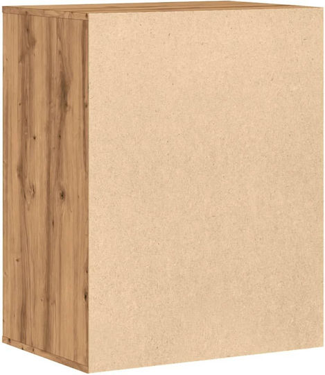 Wooden Chest of Drawers with 4 Drawers Coffee 60x41x76cm
