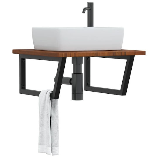 vidaXL Countertop without Sink L60xW60xH2.5cm Coffee