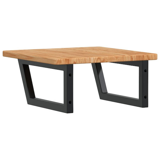 vidaXL Πάγκος χωρίς Νιπτήρα Μ50xΒ50xΥ2.5cm Καφέ