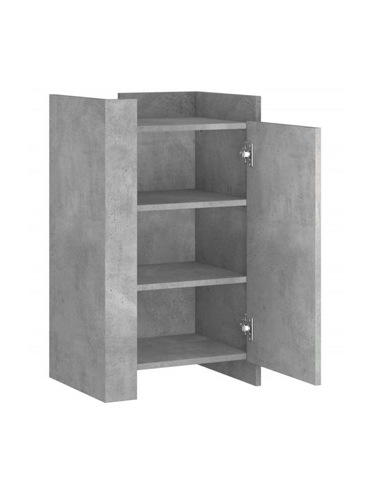 Wall Mount Living Room Cabinet Made of Particle Board Grey 45x35x75cm