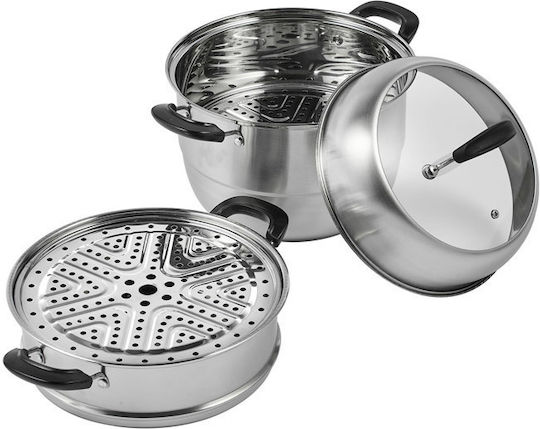 Vevor Βαθιά Ανοξείδωτη Κατσαρόλα Ατμού 28cm Vevor Βαθιά Ανοξείδωτη Κατσαρόλα Ατμού 28cm