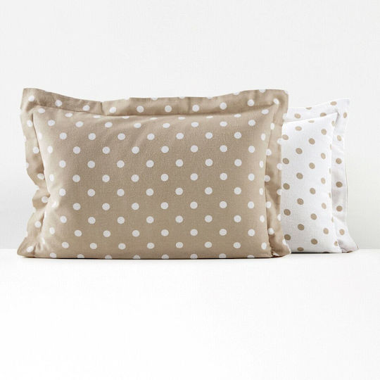 La Redoute Interieurs Калъфка за Възглавница Jersey with Polka Dots 63x63см.