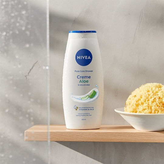 Nivea Creme Aloe Κρεμώδες Αφρόλουτρο με Aloe Vera Καταπραϋντικό 650ml