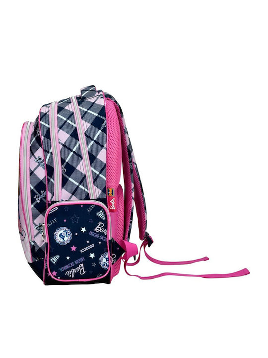 Gim Barbie School Bag Backpack Elementary, Elementary Multicolour with Water Bottle Holder 27Liters