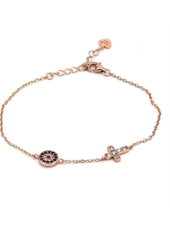 Goldschmied Silberarmband Auge Zielscheibe Kreuz