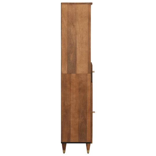 vidaXL Ντουλάπι Μπάνιου 38x33x160cm Καφέ