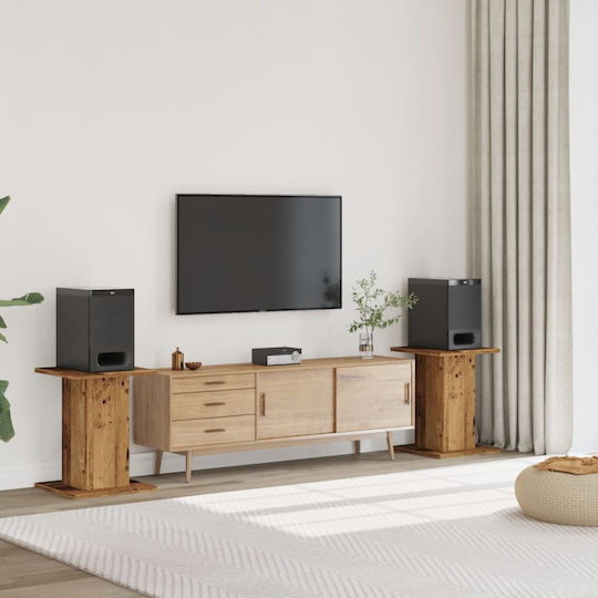 vidaXL PA Speaker Mount height 30-30cm in Brown Color