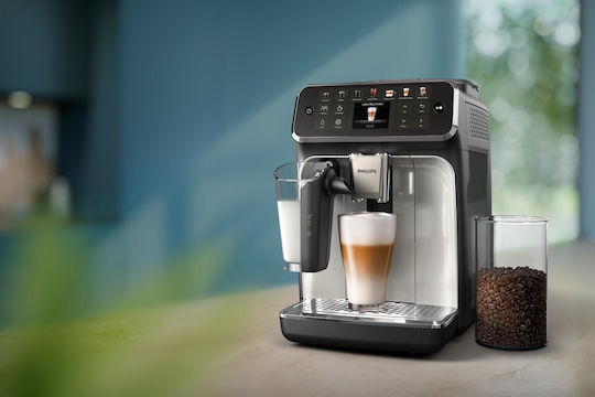 Philips Lattego 1500W Налягане 15бар за капучино с мелачка Сребриста