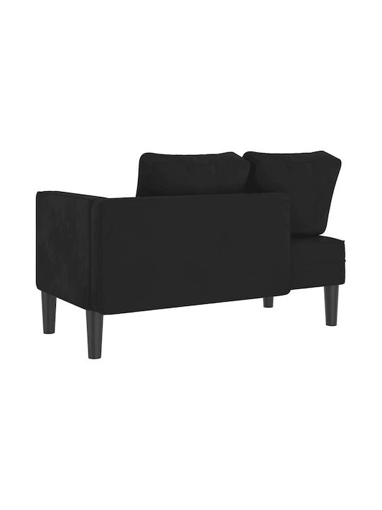 Fabric Recliner Black L116.5xW62xH57.5cm