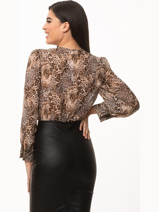 Women's Blouse Printed Black